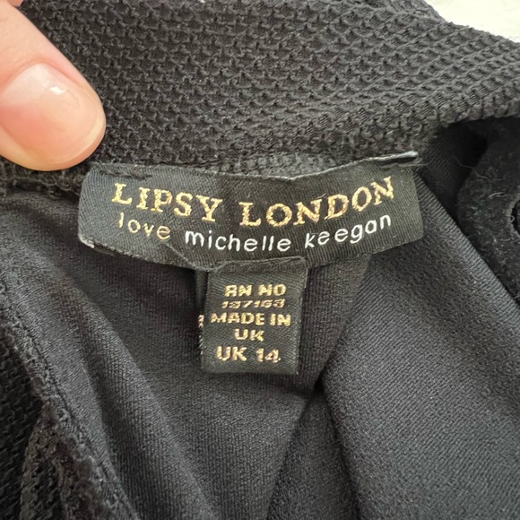 Black Mock Neck Mini Dress - Picture 2 of 4